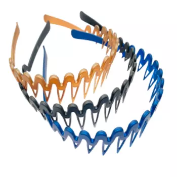 Ободок пластиковый Kaizer, 40 мм, покрытие Soft touch, в ассортименте