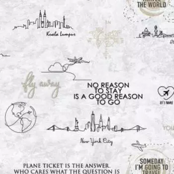 Обои Ateliero Le Tour, горячее тиснение на флизелиновой основе, белый, 1,06х10 м