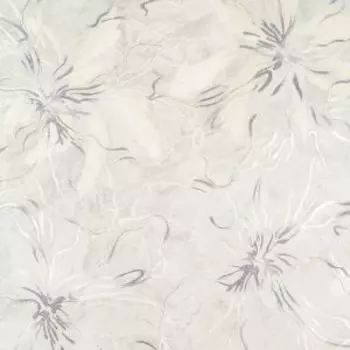 Обои Dilmax Flowers, горячее тиснение на флизелиновой основе, серый, 1.06х10 м