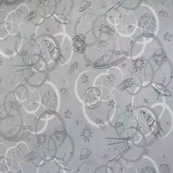 Обои Elysium Галактика, горячее тиснение на флизелиновой основе, серый, 1.06х10.05 м