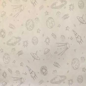 Обои Elysium Галактика, горячее тиснение на флизелиновой основе, бежевый, 1.06х10.05 м