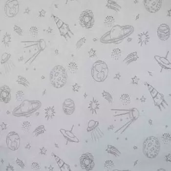 Обои Elysium Галактика, горячее тиснение на флизелиновой основе, серый, 1.06х10.05 м