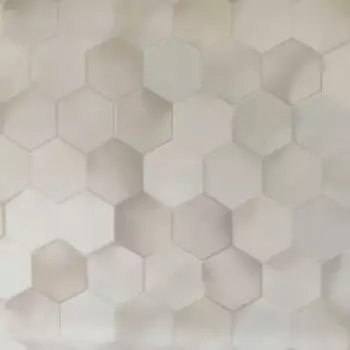 Обои ELYSIUM Гексагоны, горячее тиснение на флизелиновой основе, бежевый, 1,06х10,05м