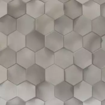 Обои ELYSIUM Гексагоны, горячее тиснение на флизелиновой основе, бежевый, 1,06х10,05м