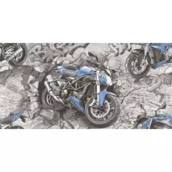 Обои Semre Драйв, горячее тиснение на флизелиновой основе, серый, 1.06х10 м