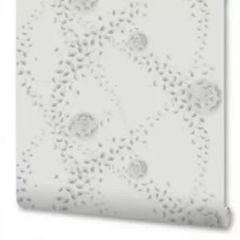 Обои WallSecret Air, горячее тиснение на флизелиновой основе, светло-серый, 1.06х10 м