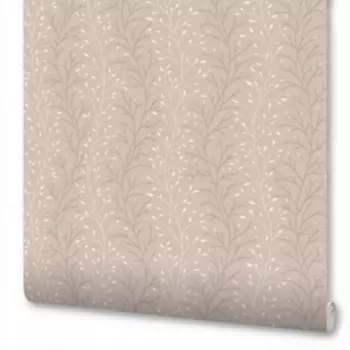 Обои WallSecret Bloom, горячее тиснение на флизелиновой основе, пудровый, 1.06х10 м