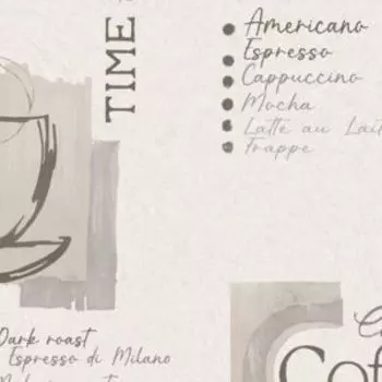 Обои WALLSECRET Espresso, горячее тиснение на флизелиновой основе, бежевый, 1,06х10 м