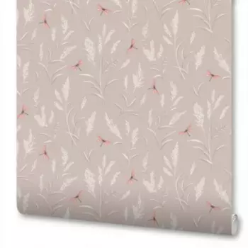 Обои WallSecret Leto, горячее тиснение на флизелиновой основе, коричневый, 1.06х10 м