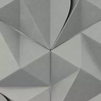 Обои WALLSECRET Prisma, горячее тиснение на флизелиновой основе, серый, 1,06х10 м