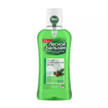 ополаскиватель для полости рта ЛЕСНОЙ БАЛЬЗАМ с экстрактом коры дуба и пихты на отваре трав