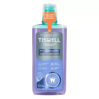 Ополаскиватель для полости рта Tiswell multi защита, 500 мл