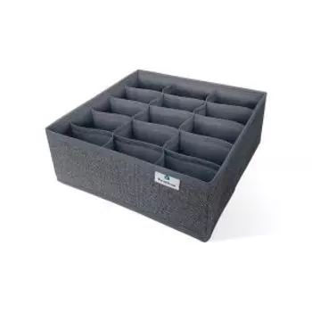 органайзер д/ хранения РУТАУПАК 30x30x11, 15 секций, графит