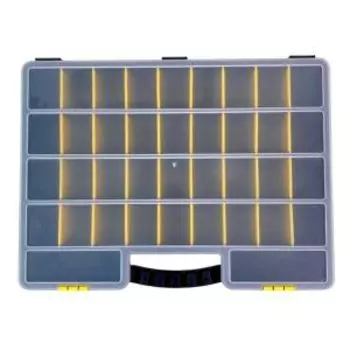 Органайзер Jetservice с разделителями, 38 ячеек, 51.7х39.5х6 см, черно-желтый