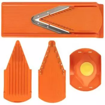 Овощерезка Домовой, 3 насадки, нерж. сталь/пластик