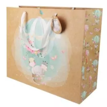 Пакет подарочный Крафт Гигант с тиснением, 40х48х18 см, в ассортименте