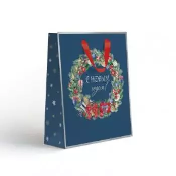 Пакет подарочный NY, 45х41х18 см, горизонтальный, в ассортименте