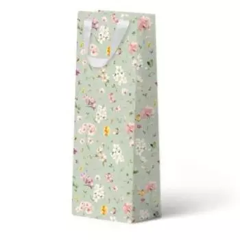 Пакет подарочный под бутылку, 36х12х9.5 см, в ассортименте