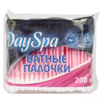 Палочки ватные Day Spa, 200 шт, розовый