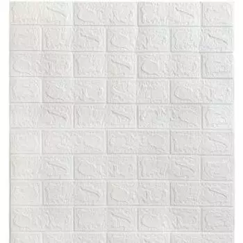 Панель Кирпич белый, 70х77 см,6 мм