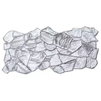 Панель ПВХ Камни, песчаник графитовый, 98х48 см