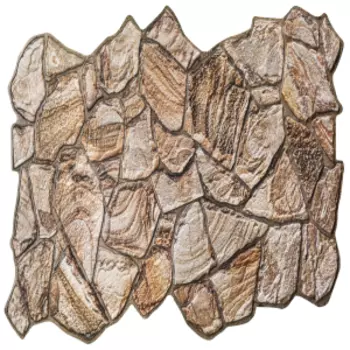 Панель ПВХ Камни, песчаник коричневый, 98х48 см