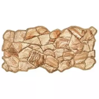 Панель ПВХ Камни, песчаник янтарный, 98х48 см