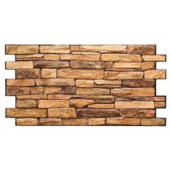 Панель ПВХ Сланец, песочный, 98х48 см