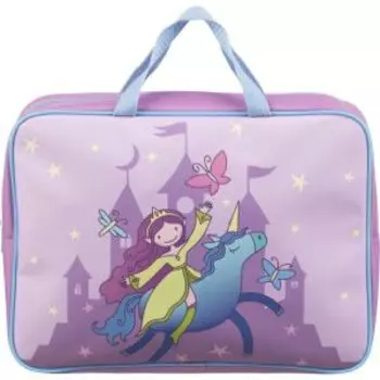 Папка для тетрадей Комус Класс Elf girl, на молнии, А4, ткань