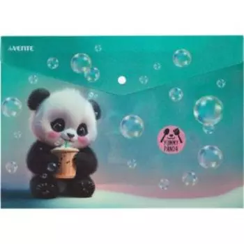 Папка-конверт на кнопке deVENTE Yummy Panda, A4, 33x23.5 см