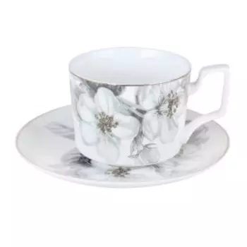 Пара чайная Apple bloom, 230 мл, керамика