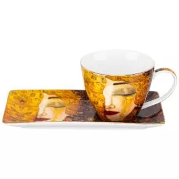 пара чайная ELAN GALLERY Золотые слезы 250 мл, фарфор