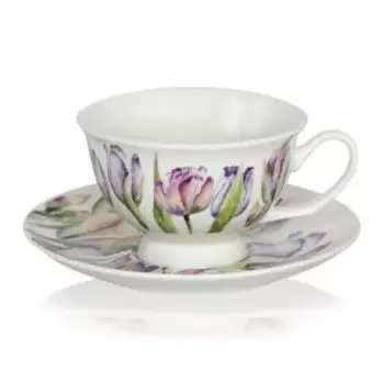 Пара чайная Esprado Tulips, 250 мл, фарфор
