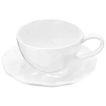 Пара чайная Консонанс, белый, 200 мл, фарфор