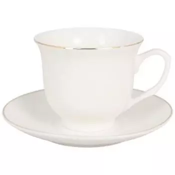 Пара чайная Lavenir Пломбир, 230 мл, фарфор