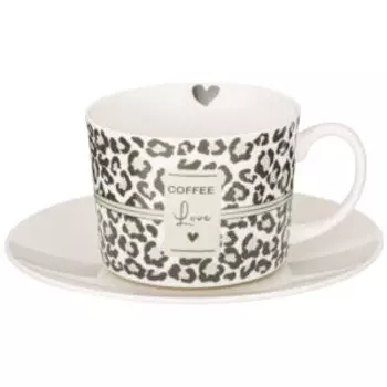 Пара чайная Lefard Love you Coffee love, 250 мл, фарфор