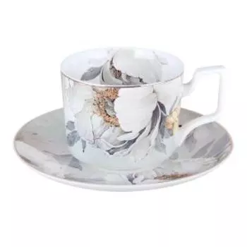 Пара чайная Light flower, 230 мл, керамика