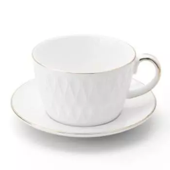 Пара чайная Melody, 300 мл, фарфор