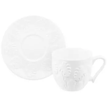 Пара чайная Тропики, 220 мл, фарфор