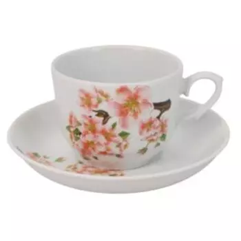 Пара чайная Яблоневый цвет, 250 мл, фарфор