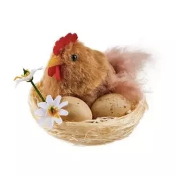 Пасхальный сувенир Курочка в гнезде