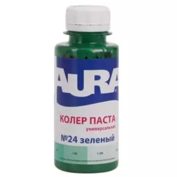 Паста колеровочная Aura №24, зеленый, 0.1 л