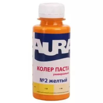 Паста колеровочная Aura №2, желтый, 0.1 л