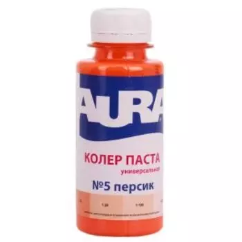 Паста колеровочная Aura №5, персик, 0.1 л