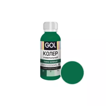 Паста универсальная колеровочная ГОЛ! №60, темно-зеленая, 100 мл