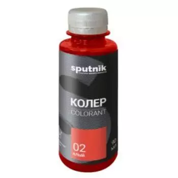 Паста универсальная колеровочная Спутник 02, алый, 90 мл
