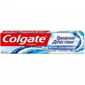 паста зубная COLGATE Тройное Действие, Экстра Отбеливание