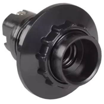 Патрон карболитовый с кольцом, Е14, черный