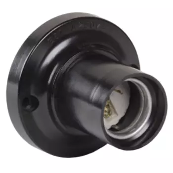 Патрон потолочный карболитовый, Е27, черный