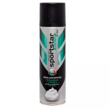 пена для бритья SPORTSTAR Regular для всех типов кожи с ментолом 200мл